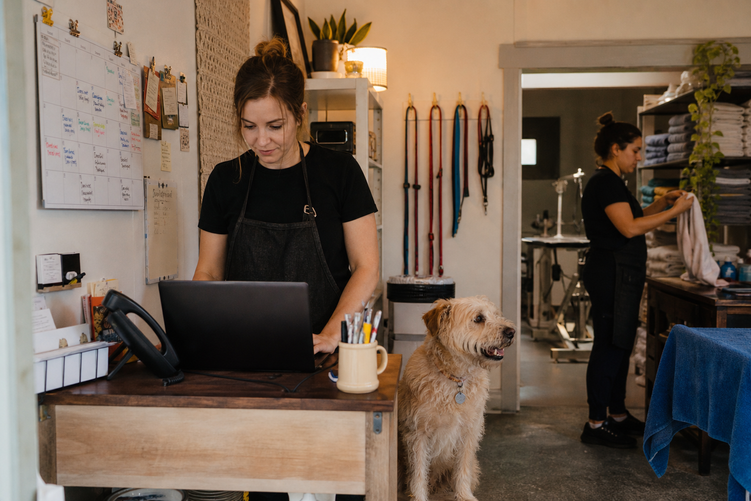 The family-run booking workflow behind the service